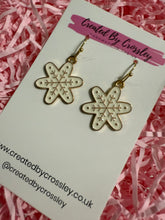 Load image into Gallery viewer, Large Snowflake Charm Earrings
