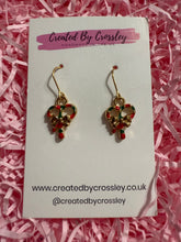 Load image into Gallery viewer, Double Candycane Charm Earrings
