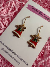 Load image into Gallery viewer, Christmas Bell Charm Earrings
