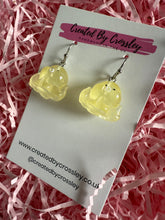 Load image into Gallery viewer, Yellow Octopus Charm Earrings
