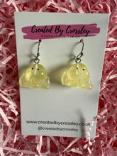 Load image into Gallery viewer, Yellow Octopus Charm Earrings
