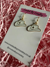 Load image into Gallery viewer, Cowboy Hat Charm Earrings
