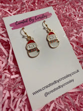 Load image into Gallery viewer, Winter Snowman Charm Earrings

