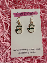 Load image into Gallery viewer, Snowman Charm Earrings
