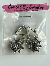 Load image into Gallery viewer, Spiderweb Clip On Earrings
