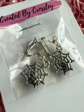 Load image into Gallery viewer, Spiderweb Clip On Earrings
