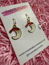 Load image into Gallery viewer, Santa Moon Charm Earrings
