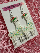 Load image into Gallery viewer, Christmas Llama Charm Earrings
