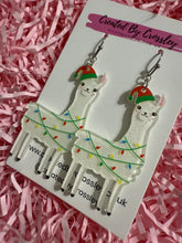 Load image into Gallery viewer, Christmas Llama Charm Earrings
