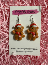 Load image into Gallery viewer, Christmas Bear Charm Earrings
