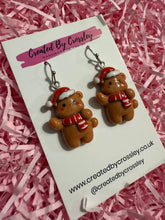 Load image into Gallery viewer, Christmas Bear Charm Earrings
