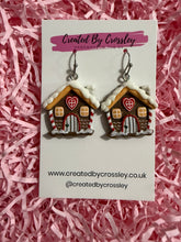 Load image into Gallery viewer, Christmas House Charm Earrings
