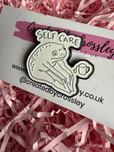 Load image into Gallery viewer, Self Care Frog Pin Badge
