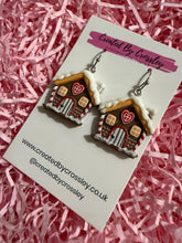 Load image into Gallery viewer, Christmas House Charm Earrings

