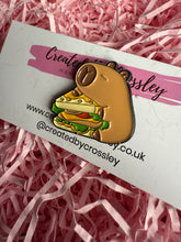 Load image into Gallery viewer, Sandwich Capybara Pin Badge
