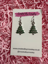 Load image into Gallery viewer, Gem Tree Charm Earrings
