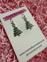 Load image into Gallery viewer, Gem Tree Charm Earrings
