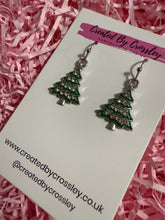 Load image into Gallery viewer, Gem Tree Charm Earrings
