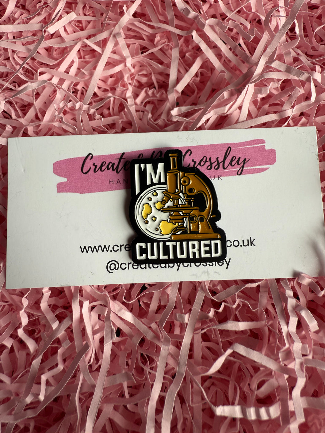 I’m Cultured Science Pin Badge