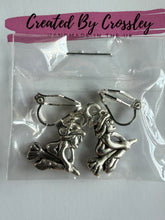 Load image into Gallery viewer, Witch Clip On Earrings
