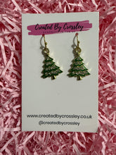 Load image into Gallery viewer, Gem Tree Charm Earrings
