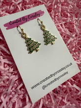 Load image into Gallery viewer, Gem Tree Charm Earrings
