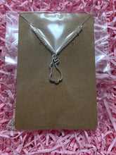 Load image into Gallery viewer, Rabbit Outline Charm Necklace
