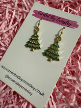 Load image into Gallery viewer, Gem Tree Charm Earrings
