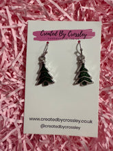 Load image into Gallery viewer, Christmas Tree Charm Earrings
