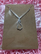 Load image into Gallery viewer, Rabbit Outline Charm Necklace
