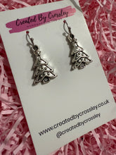 Load image into Gallery viewer, Christmas Tree Charm Earrings
