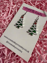 Load image into Gallery viewer, Christmas Tree Charm Earrings
