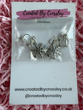 Load image into Gallery viewer, Snowflake Clip On Earrings
