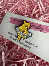 Load image into Gallery viewer, Just Winging It Bird Pin Badge
