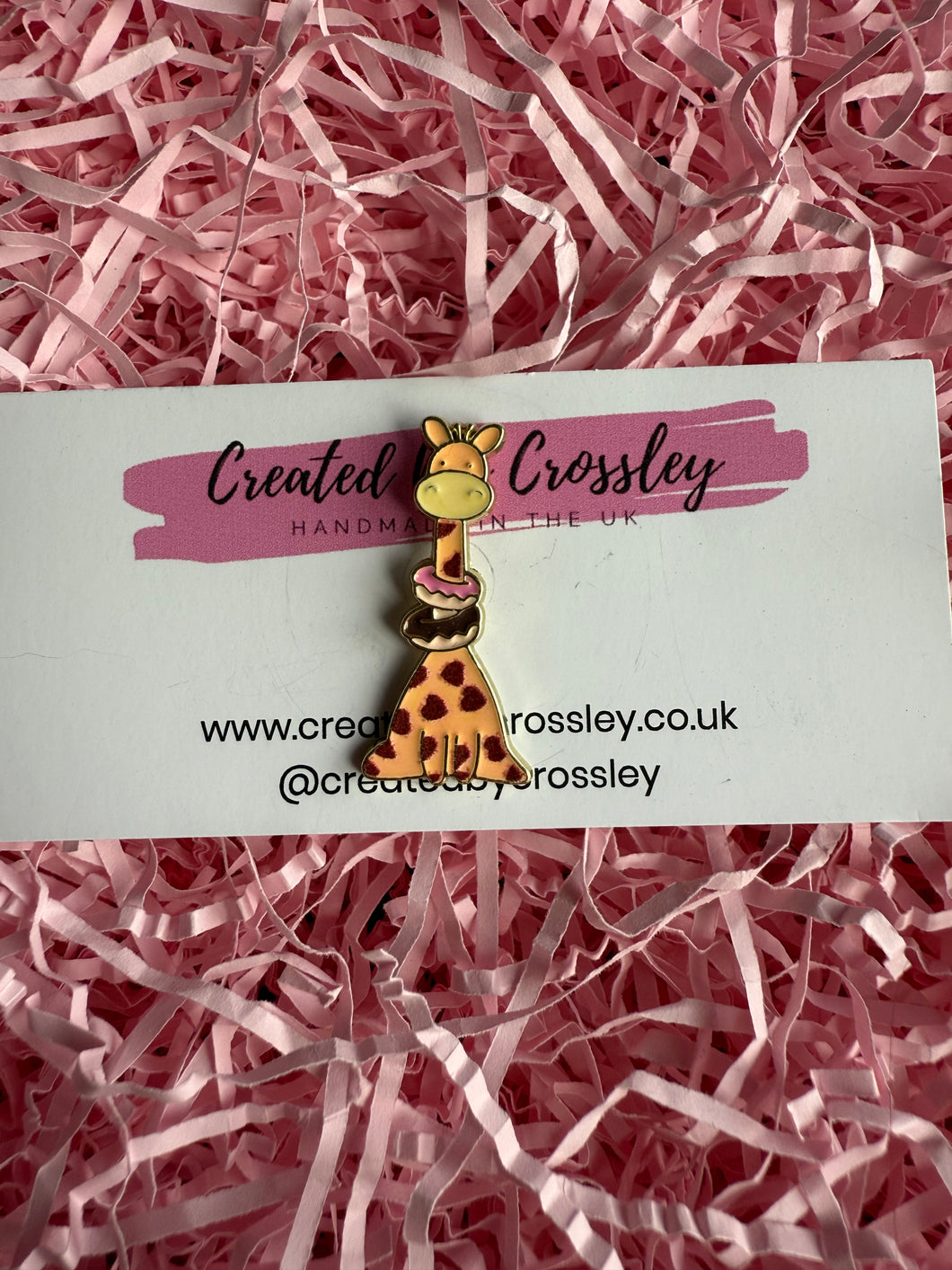 Giraffe Pin Badge