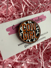 Load image into Gallery viewer, Cowgirl Pin Badge
