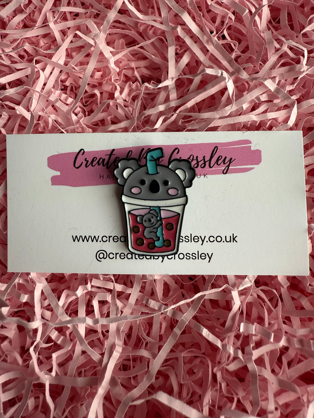 Koala Bubble Tea Pin Badge