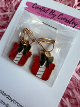 Load image into Gallery viewer, Christmas Present Clip On Earrings
