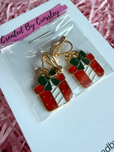 Load image into Gallery viewer, Christmas Present Clip On Earrings
