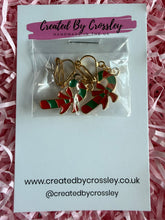 Load image into Gallery viewer, Candycane Clip On Earrings
