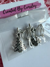 Load image into Gallery viewer, Layered Christmas Tree Clip On Earrings
