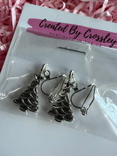 Load image into Gallery viewer, Layered Christmas Tree Clip On Earrings

