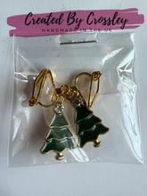 Load image into Gallery viewer, Gem Christmas Tree Clip On Earrings
