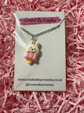 Load image into Gallery viewer, Rabbit Lollipop Charm Necklace
