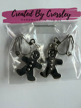 Load image into Gallery viewer, Gingerbread Man Clip On Earrings
