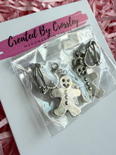 Load image into Gallery viewer, Gingerbread Man Clip On Earrings
