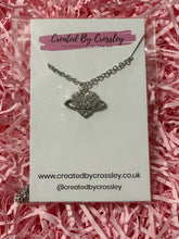 Load image into Gallery viewer, Gem Heart Planet Charm Necklace

