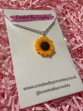 Load image into Gallery viewer, Sunflower Charm Necklace
