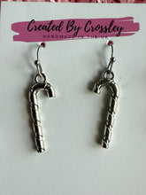 Load image into Gallery viewer, 3D Candycane Charm Earrings

