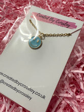 Load image into Gallery viewer, Blue Smiley Face Necklace
